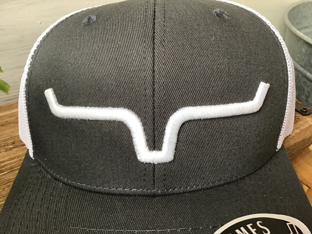 Kimes Ranch Charcoal & White Weekly  Trucker Hat