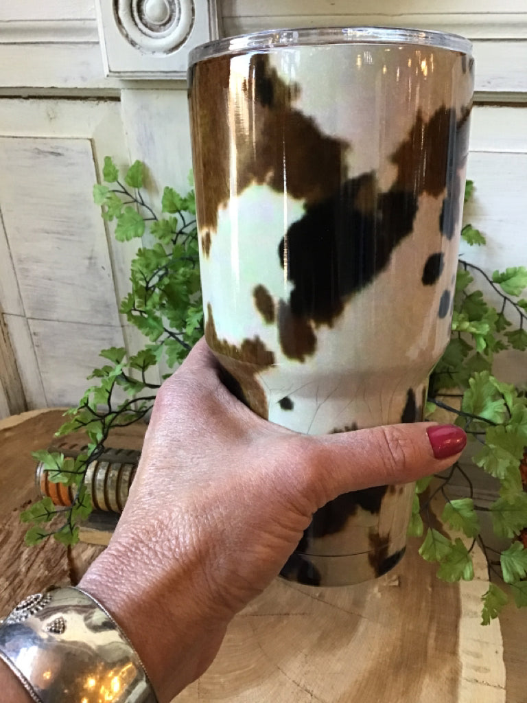 Cowhide Printed Tumbler