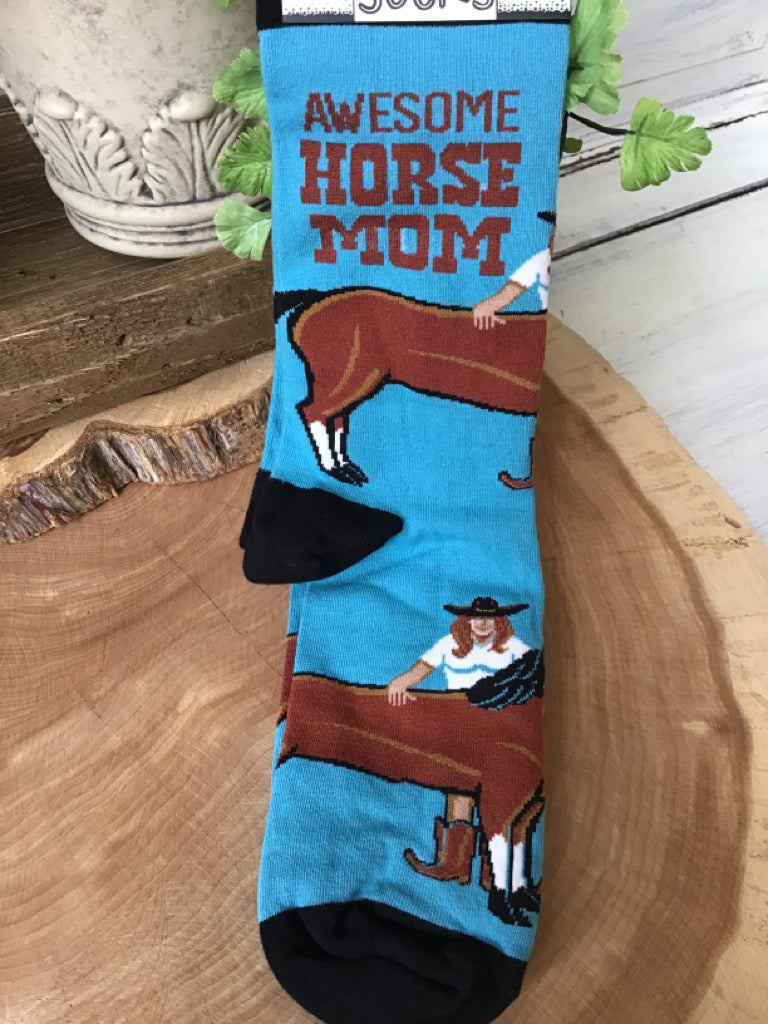 Awesome Horse Mom Socks