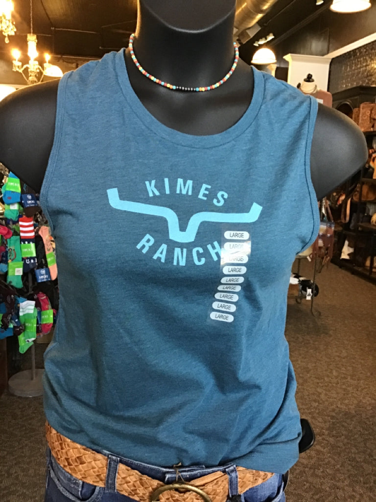 Kimes Teal Tonality Tank - S to 2X