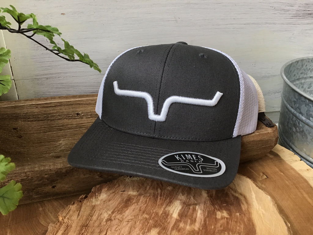 Kimes Ranch Charcoal & White Weekly  Trucker Hat