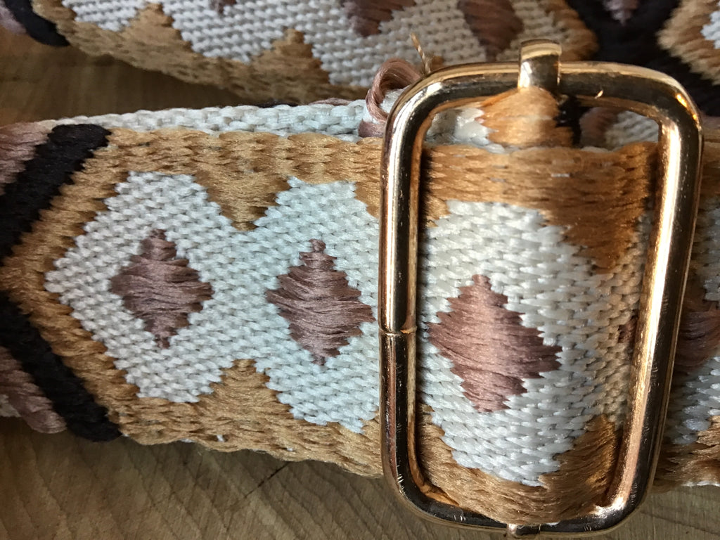 Beige Nylon Quilted Crossbody Sling Bag