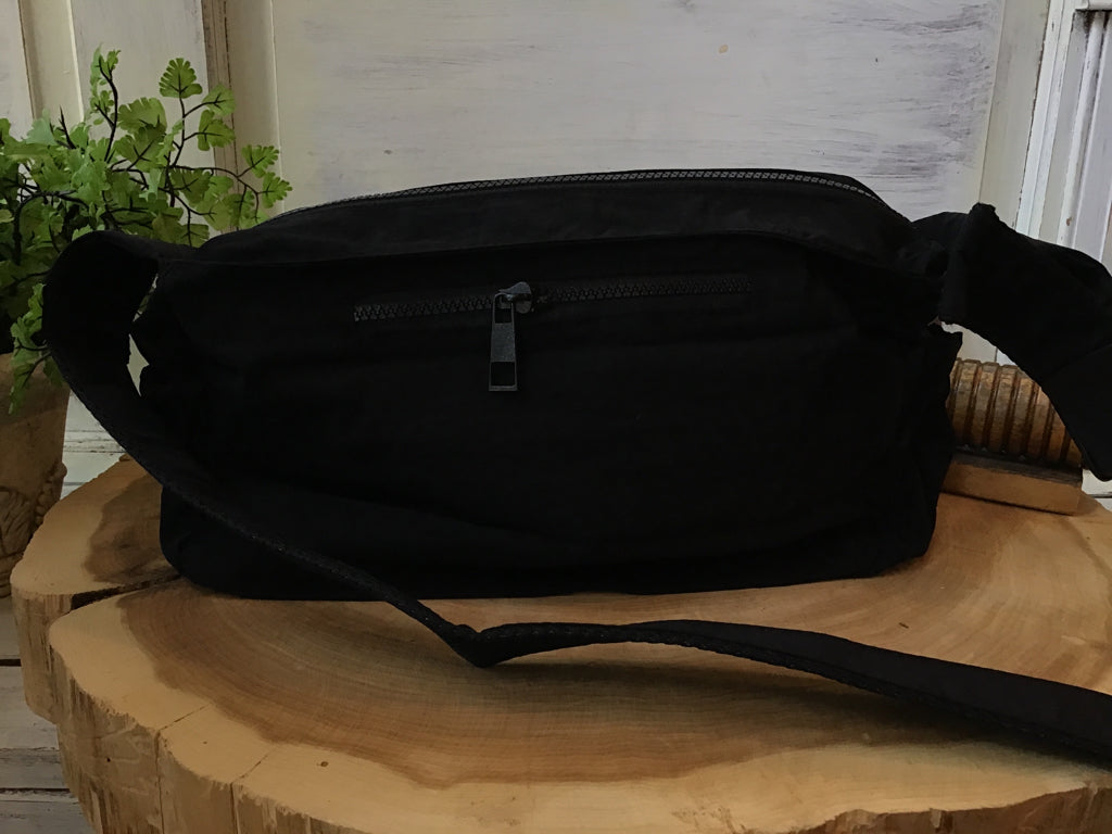 Black Crossbody Messenger Bag