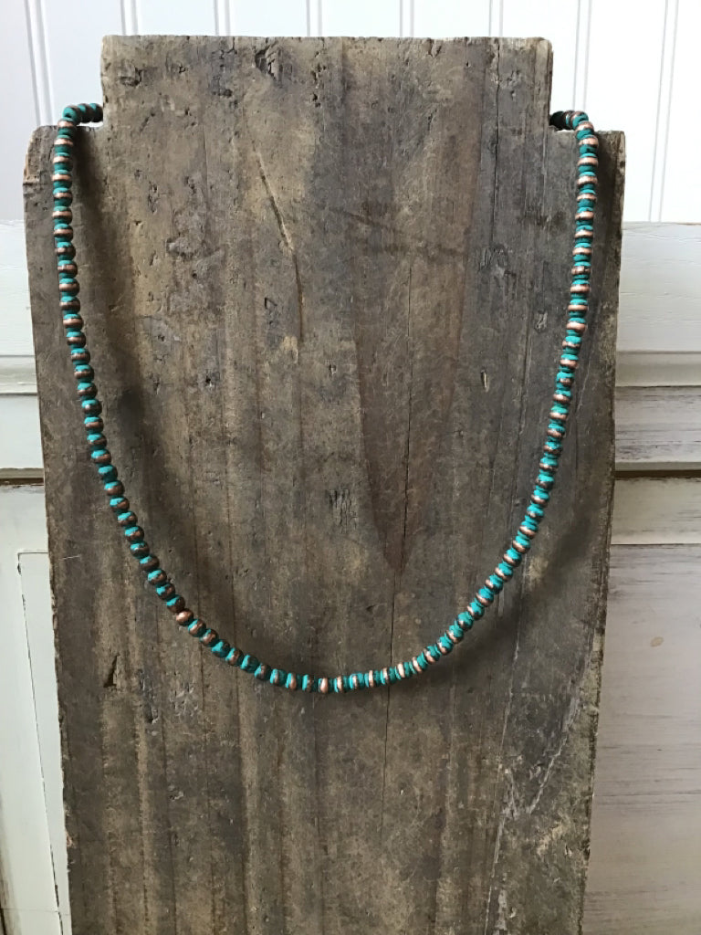 Copper Patina Pearl Necklace