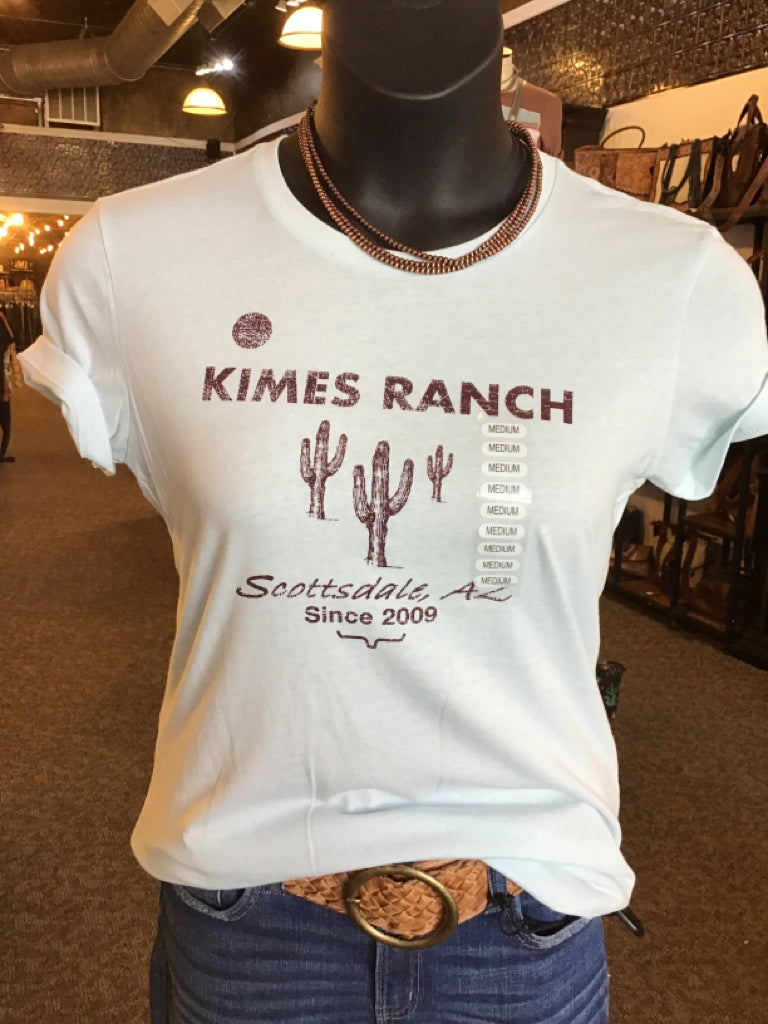 Kimes Ranch Ice Blue Welcome T Shirt - Small to XL