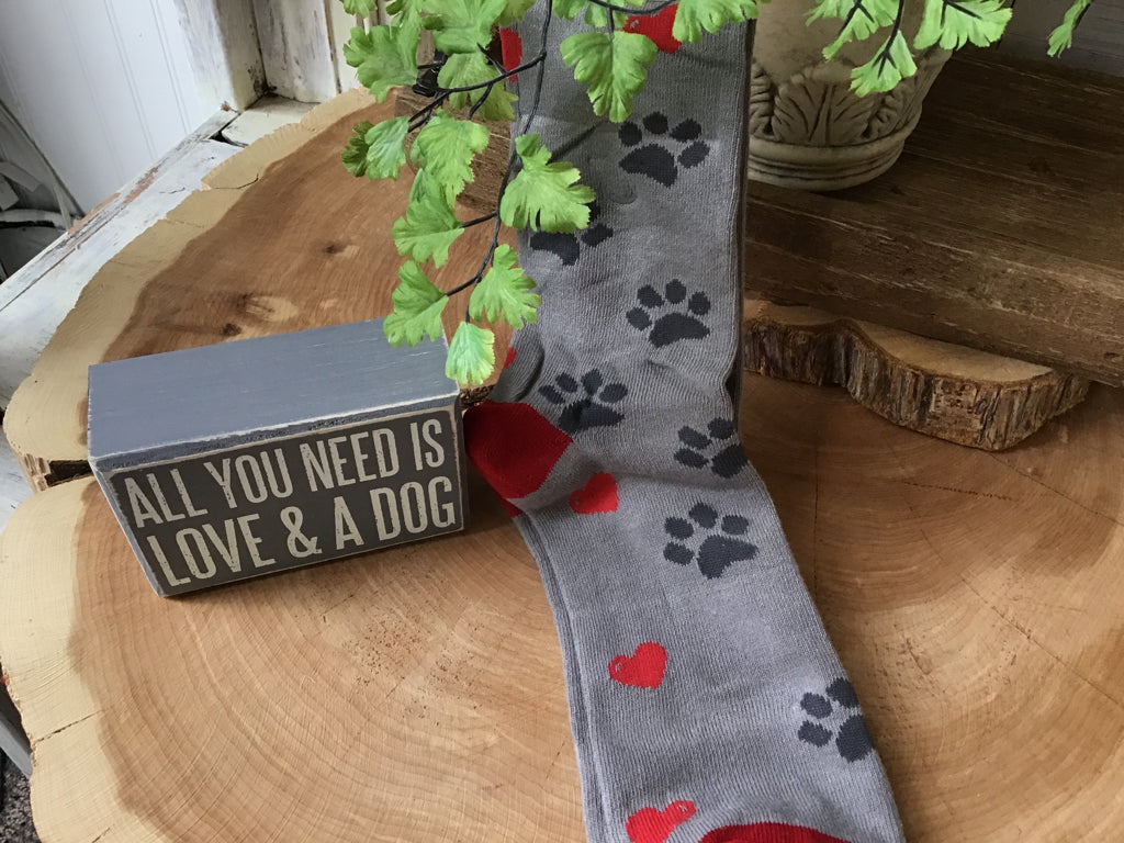 All You Need is Love & A Dog Box Art & Socks