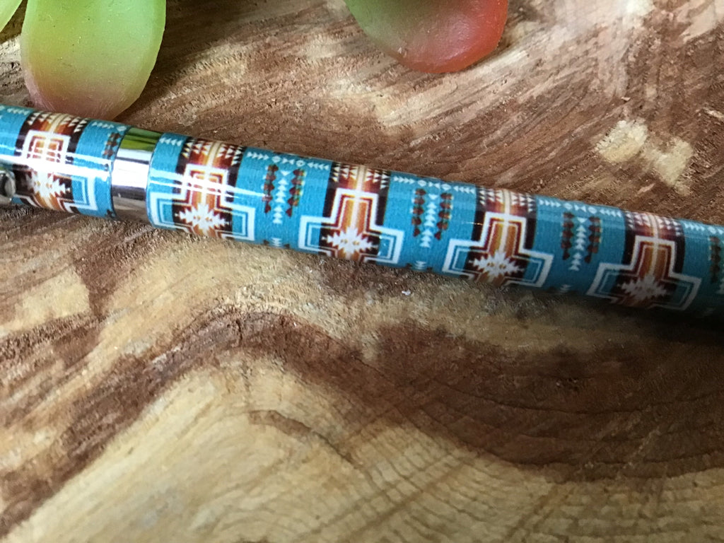 Turquoise Aztec Pen