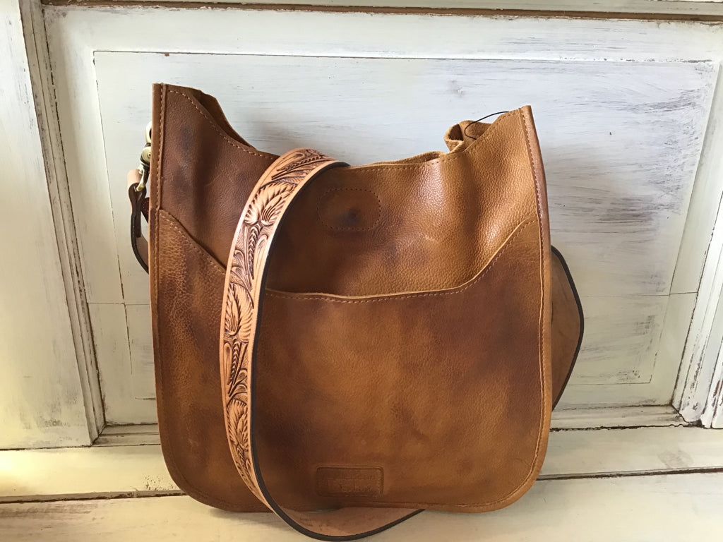 Honey Leather Hobo Handbag | Kerry Noël